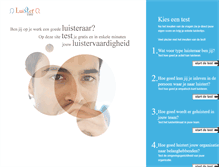 Tablet Screenshot of luistertest.com